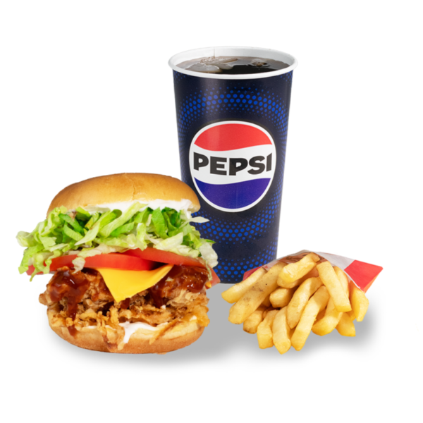 Crispy BBQ sandwich combo